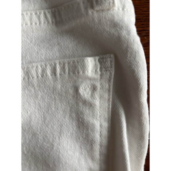 Madewell Women's Perfect Vintage Crop 27"Distressed High Rise Jean White Size 29 - Picture 9 of 14